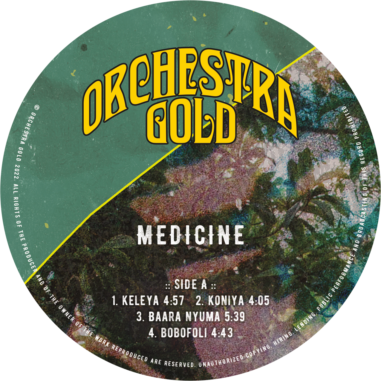 Orchestra GOLD Medicine Vinyl — Orchestra GOLD ∴